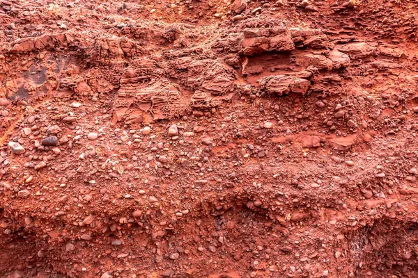 Eski kırmızı duvarın dokusu