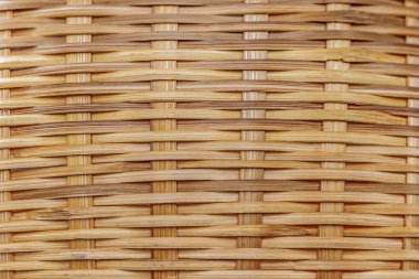 Hasır sepet dokusu, kapat.