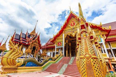 Tayland. chiang mai. Wat tapınağının güzel manzarası.