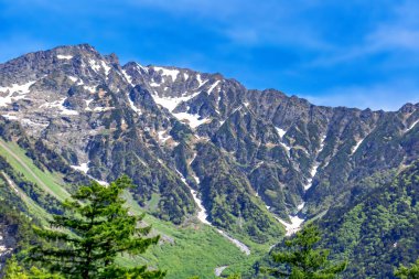 Kafkas dağ tepelerinin manzarası