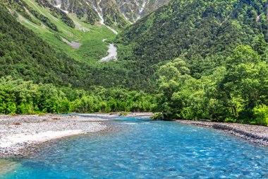 Dağlardaki güzel dağ nehri