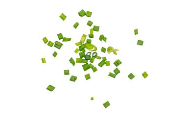 Beyaz arkaplanda yeşil yaprak