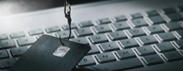 Phishing Πιστωτικών Καρτών Ηλεκτρονικό Οικονομικό Έγκλημα Και Στοιχεία Κλέβουν Έννοια — Φωτογραφία Αρχείου