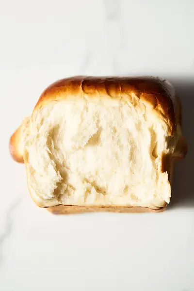 Koreański Chleb Mleczny Chleb Mlekiem Cukrem Jajkiem Masłem Bardzo Miękka Zdjęcie Stockowe