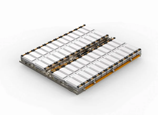 Rendering Elbil Batteri Eller Paket Battericeller Modul — Stockfoto