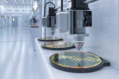 3D silikon gofretli robotik kollar üreten yarı iletken.