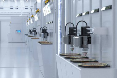 3D silikon gofretli robotik kollar üreten yarı iletken.