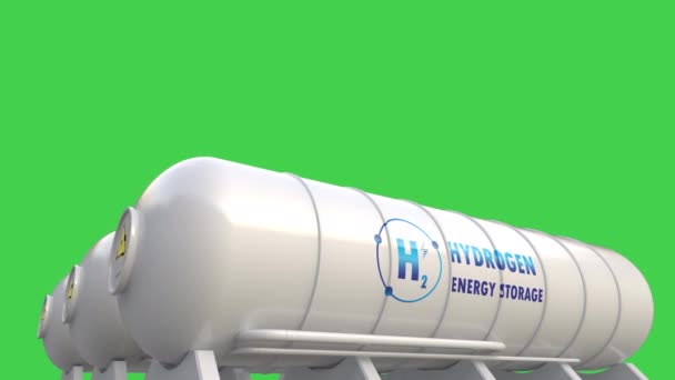 Hydrogen Energy Storage System Battery Container Unit Footage — Stok Video