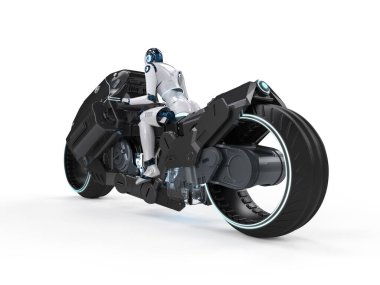 3D çizim robotuyla yarış teknolojisi motosiklet sürerken hız