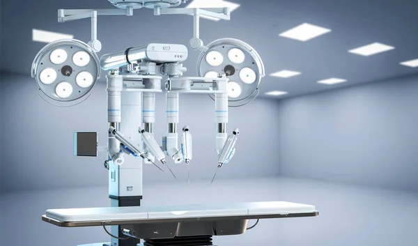 Rendering Robot Assisterad Kirurgi Operationssalen — Stockfoto