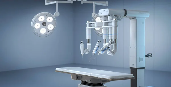 3Dレンダリングロボット手術室 — ストック写真