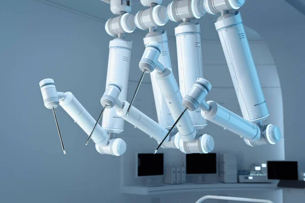 Rendering Close Robotic Assisted Surgery Surgery Room — Stock Photo, Image