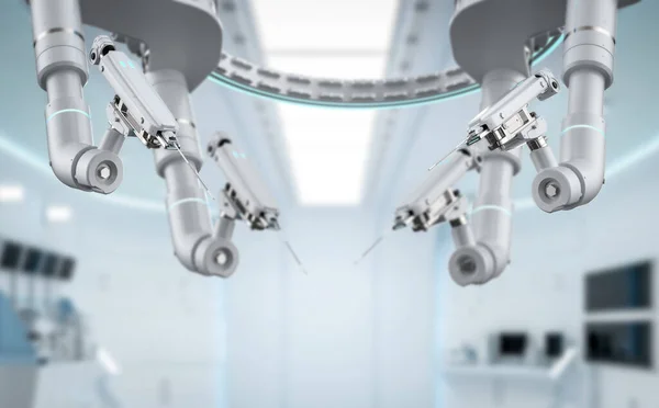 Ιατρική Τεχνολογία Απόδοση Ρομποτικής Υποβοηθούμενης Χειρουργικής Στο Χειρουργείο — Φωτογραφία Αρχείου
