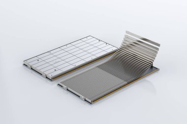 3 boyutlu elektrikli araç pili ya da lityum iyonlu pil modülü