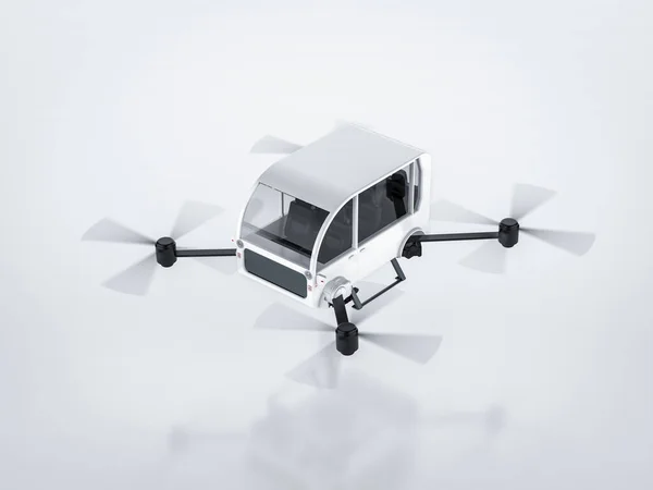 Renderizado Coche Volador Eléctrico Coche Drone —  Fotos de Stock