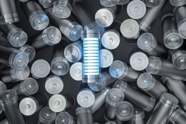 3d alkali ve li-ion ya da şarj edilebilir pil grubu