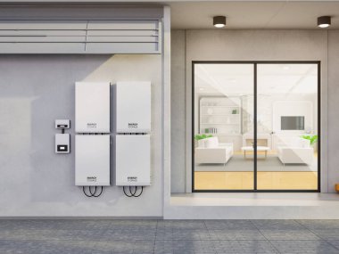 3D ev garajını şarj aleti ve enerji depolama sistemiyle donatmak