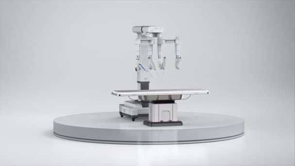 Rendering Robot Geassisteerde Chirurgie Het Podium Video — Stockvideo