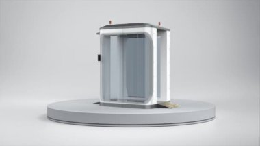 3D görüntüleme yolcusu, metal detektörü 4k görüntüsü için tarayıcı ya da havaalanı güvenlik kapısından geç