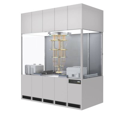 Kalkandaki kuantum bilgisayar makinesi beyaz üzerine izole edildi