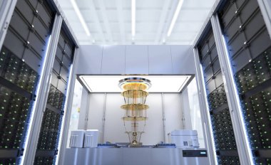 Sunucu odasında kuantum bilgisayar makinesiyle kuantum sunucu ağı oluşturuluyor