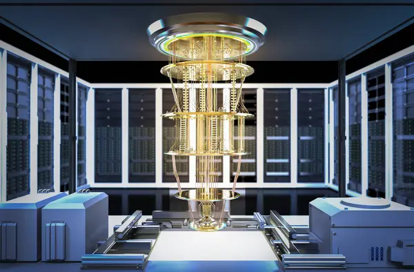 Sunucu odasında kuantum bilgisayar makinesiyle kuantum sunucu ağı oluşturuluyor