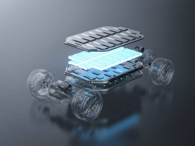 3D görüntüleme elektrikli araç bataryası veya lityum iyon hücre modülü parlama paketi