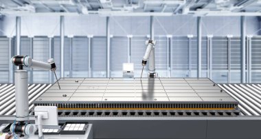 Otomasyon bataryası 3d üretimi li Li-ion ya da robotik kol tarafından üretilen şarj edilebilir pil