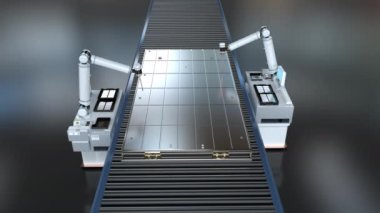 Robot kollar tarafından üretilen Li-ion veya şarj edilebilir pil