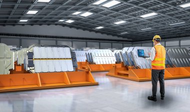 Asyalı mühendis kaliteli garanti için bir yığın elektrikli araç aküsü veya palet dolusu lityum iyonlu batarya hücre modülüyle çalışır.