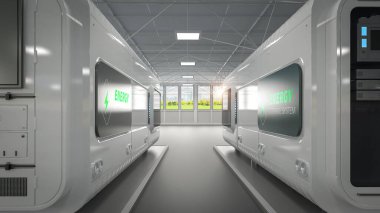 Fabrikadaki 3d enerji depolama sistemi veya pil konteynır birimleri