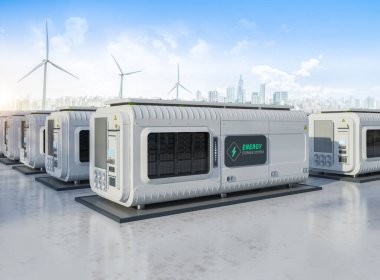 Sıfır emisyonlu akıllı şehir için 3D enerji depolama sistemi veya pil taşıyıcı birimi
