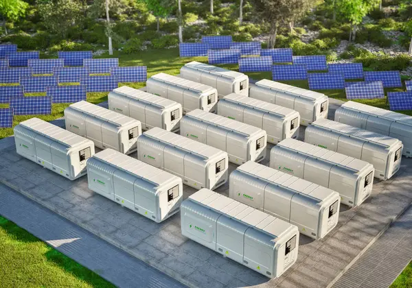 Sıfır emisyonlu 3d enerji depolama sistemi veya pil kabı birimleri grubu