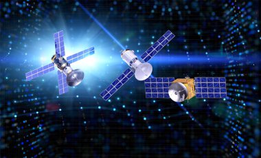 Dijital telekomünikasyon için 3D uydu antenleri grubu hazırlanıyor