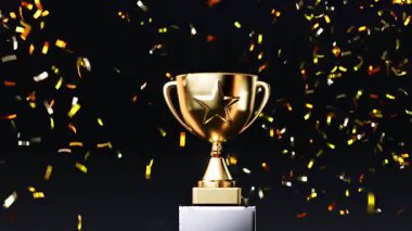 Konfeti patlaması ile altın yıldız ödülü