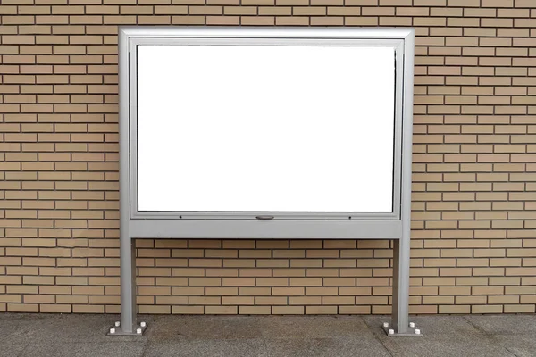 Duvarın Arkasındaki Reklam Standı — Stok fotoğraf