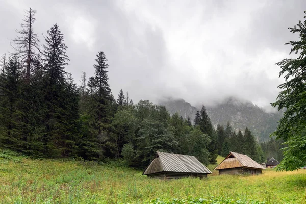Old Wooden Huts Tatra Mountains — Stock Photo, Image