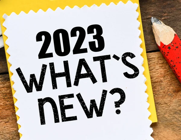 2023 What New Words Piece Paper — Stock Photo, Image