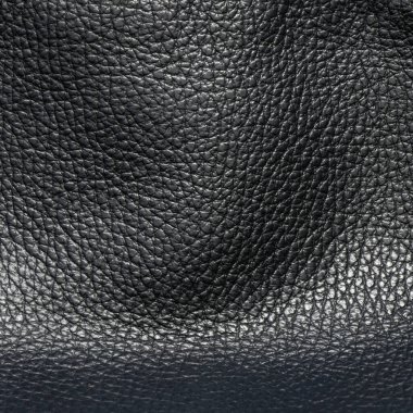 Black leather material texture for use as background.