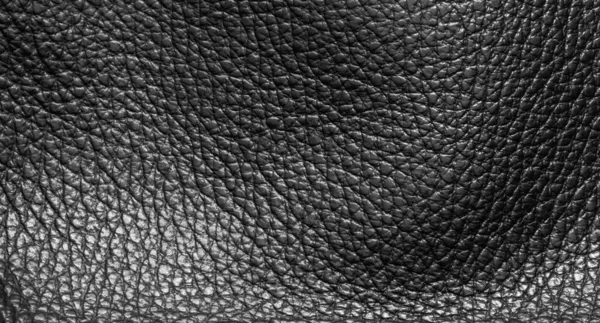 Texture Black Leather Background — Stock Photo, Image