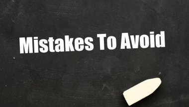 Tebeşir tahtasında kaçınılacak hatalar