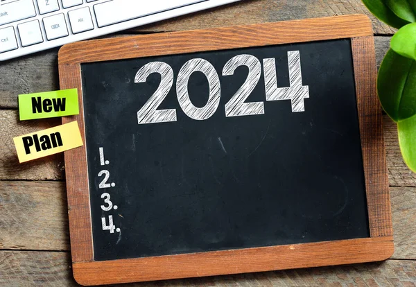 2024 Plans Digital Marketing Concepts Business Team Goals — Stock Photo, Image