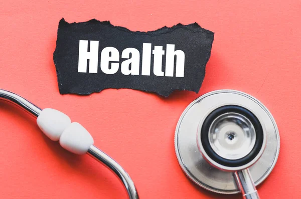 Health Word Small Piece Paper — Stock Photo, Image