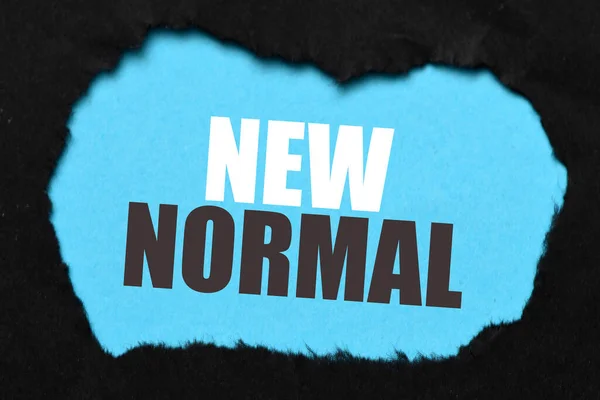 Nuove Parole Normali Foglio Carta Blu — Foto Stock