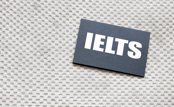 Ielts Word Black Piece Paper — Stock Photo, Image