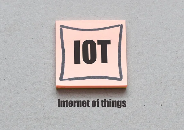 Iot Internet Things Diabetes Words Piece Paper — Stock Photo, Image