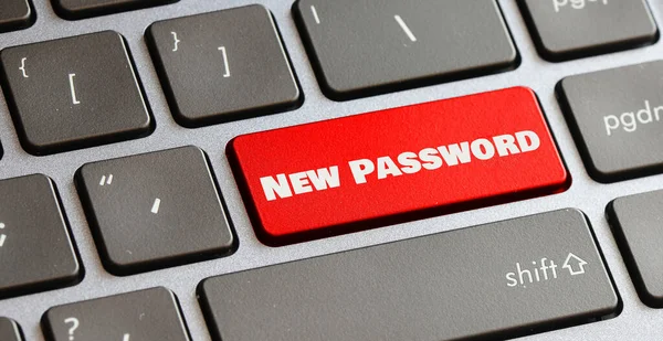 新しいパスワード アクセスパスワードを変更する時間 — ストック写真
