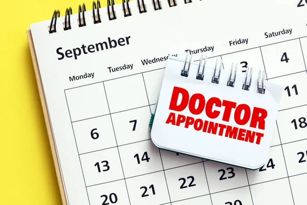 Doctor Appointment Notebook Calendar — Stock Photo, Image