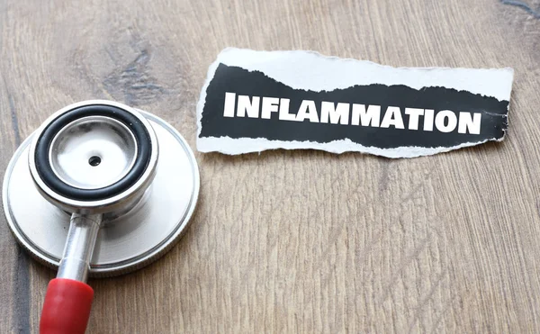 Concept Inflammation Rapport Médical Ganglions Lymphatiques Allergies Dermatologie — Photo