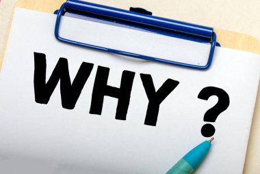 Why?, Business Concept text clipart